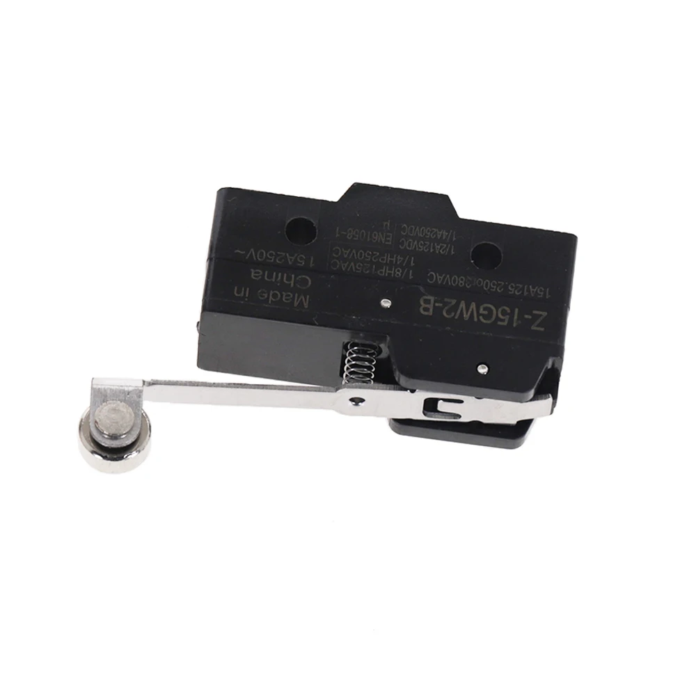 Z-15GW2-B จำกัดสวิตช์ Micro Switch SPDT Momentary Roller แขนบานพับ Lever Switch