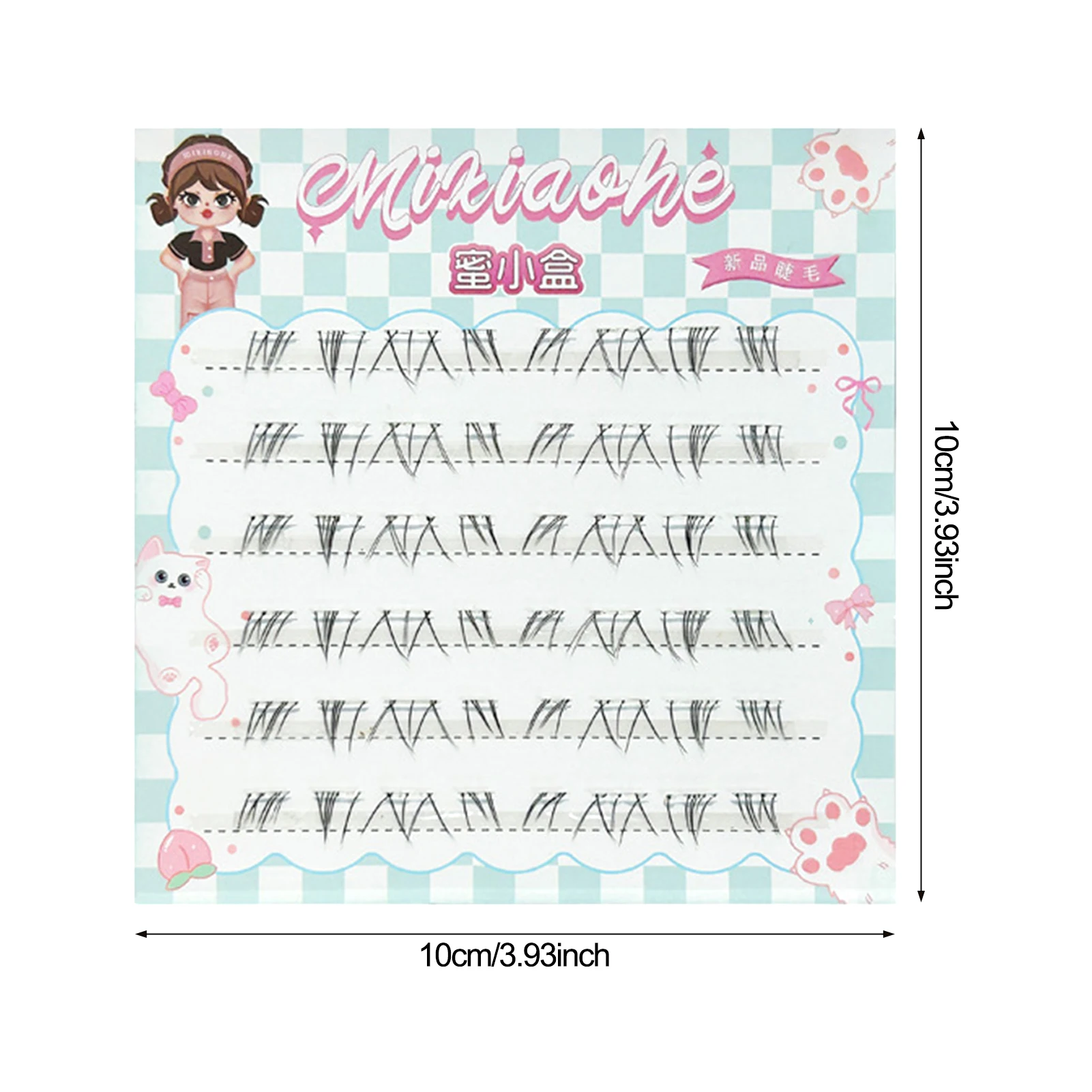 Bez Kleju Bez Taśmy Niewidoczna Taśma Indywidualne Kępki Rzęs Dolnych Przedłużanie Sztuczne Rzęsy Krótkie Naturalny Wygląd