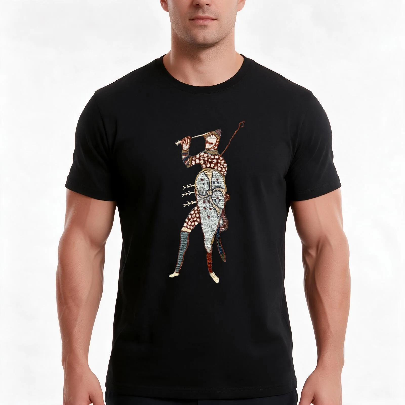 Tapestry Detail of King Harold T-Shirt Summer Casual Cotton Tee Oversized Streetwear Tops Vintage Graphic Print 100% Cotton