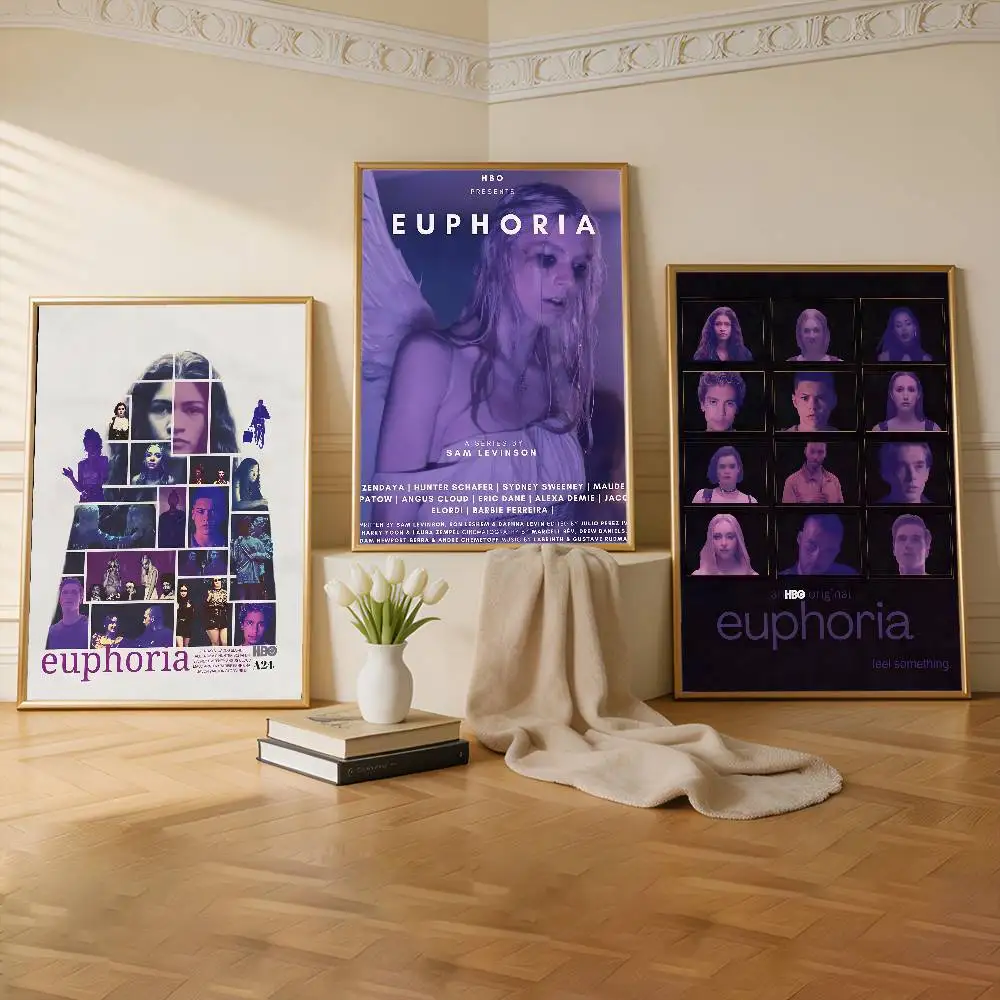 Euphoria TV Show Premium Self Adhesive Poster HD Print Removable Wall Decal For Home & Commercial Decor