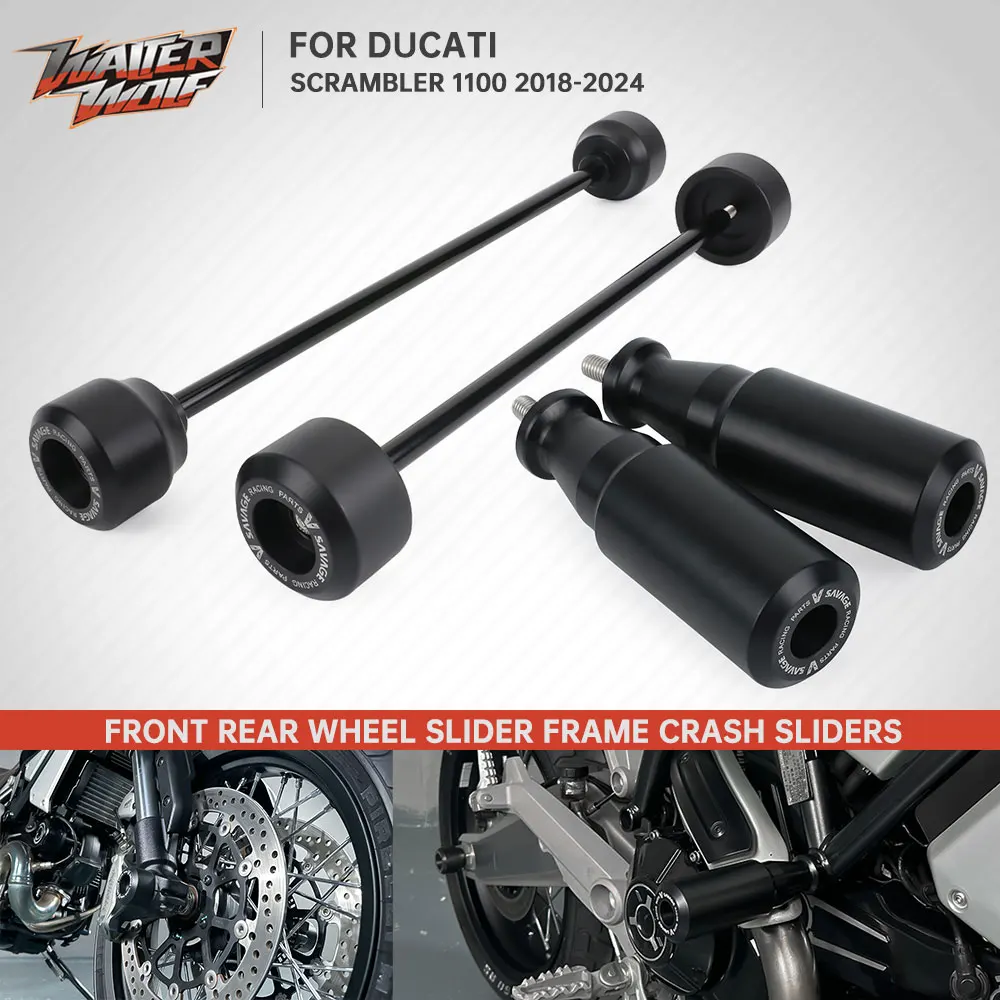 

Frame Crash Slider For Ducati Scrambler 1100 2018-2023 Front Rear Wheel Slider Swingarm Spool Stand Falling Protection Bobbin