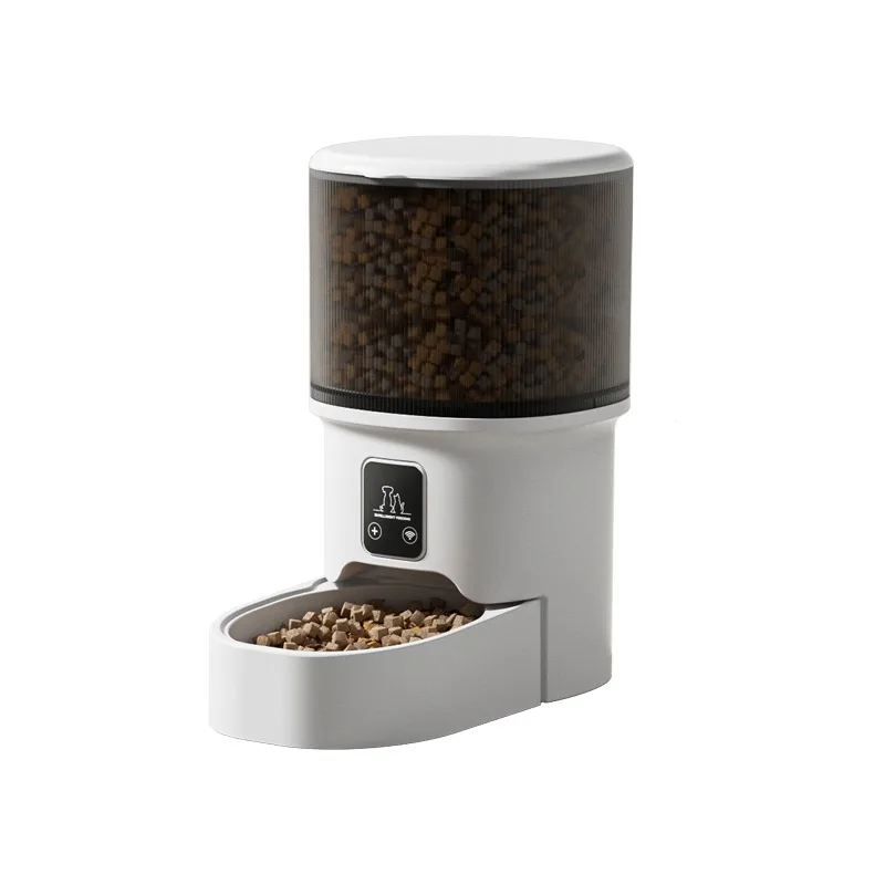 Hot-selling timing control large capacity anti-clogging stainless steel bowl intelligent automatic pet feeder with application