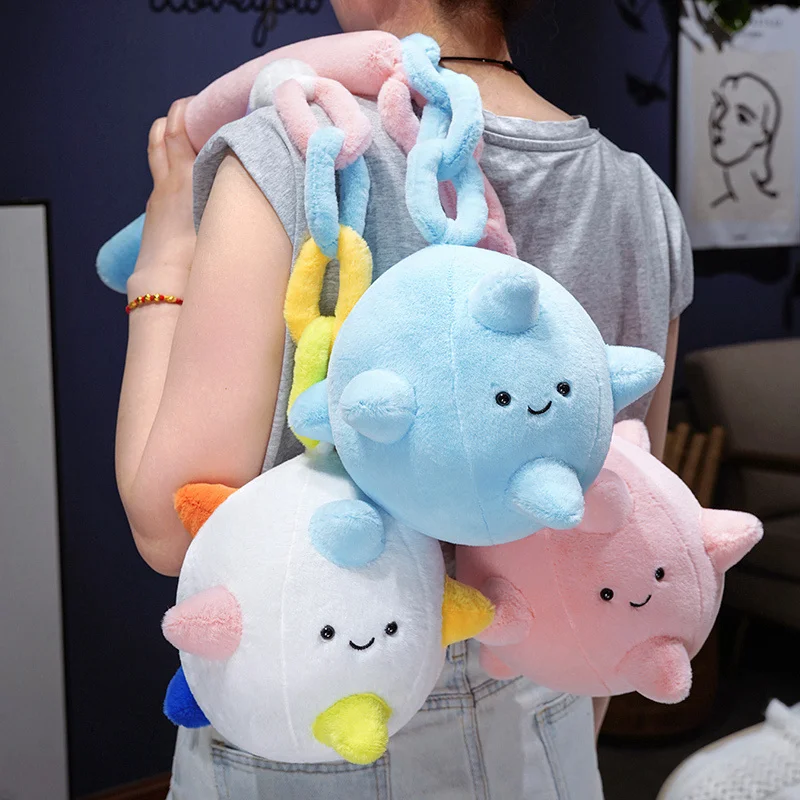 

Stress Relief Meteor Hammer Plush Toy, Cute Soft Creative Unzip the Doll Stuffed Doll For Kids Birthday Gift Home Decor