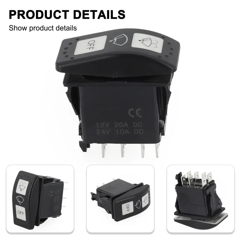 1PC Plastic Electric Window Lift Switch For Can-Am For Defender For Maverick Windshield Wiper Control Switch 710004941 Switches