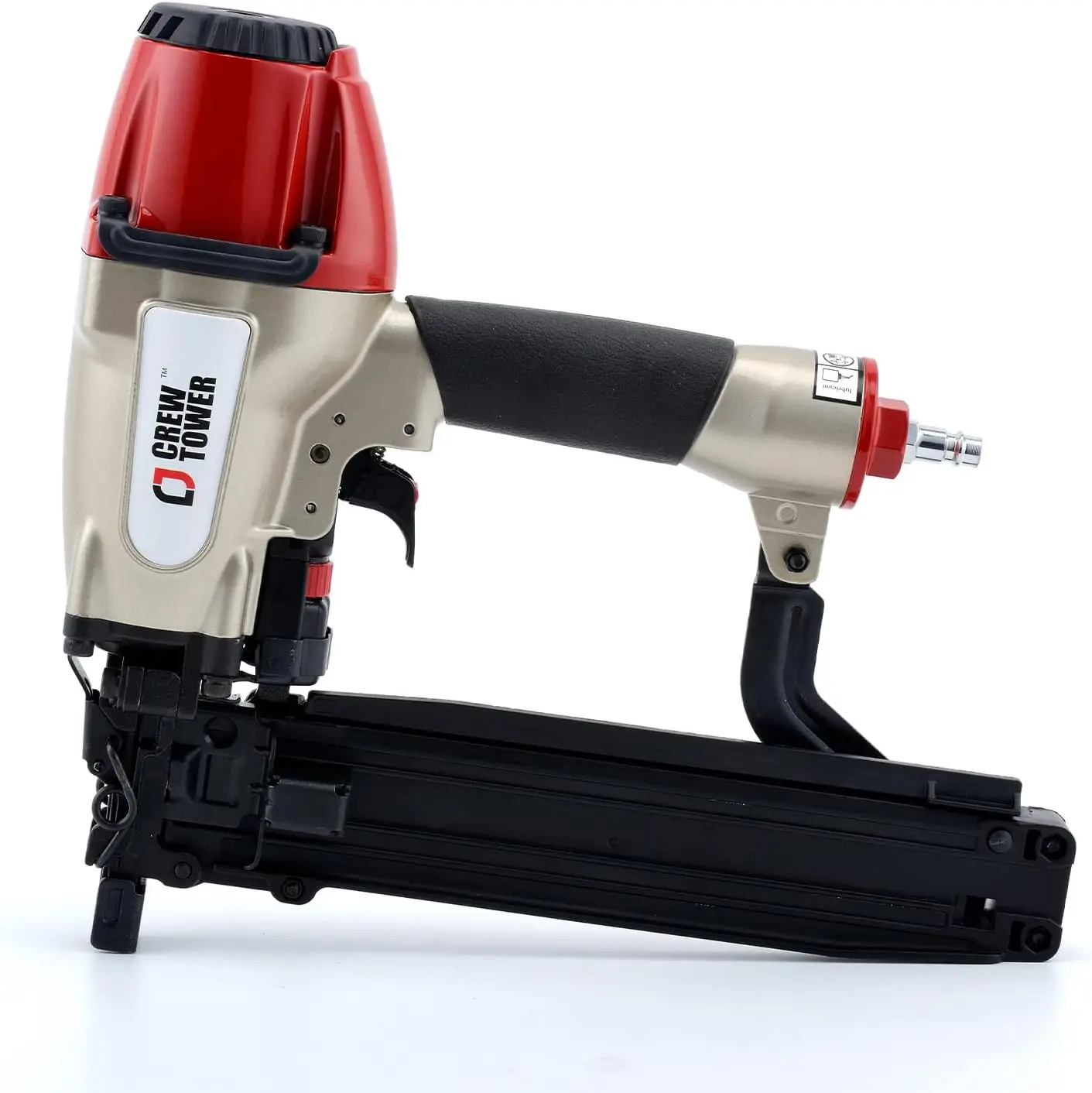 

Pneumatic Stapler, 16 Gauge 7/16-inch Medium Crown Air Staple Gun for Fence Vinyl Siding Furniture Wood Pallets Crate Assembly