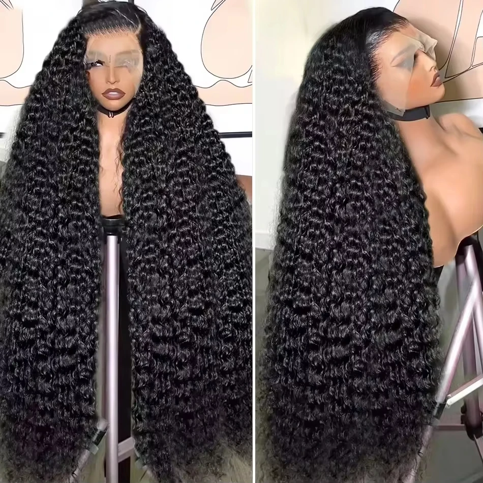 

30 40 Inch 13x6 Deep Wave Human Hair 200 Density Curly 13x4 Water Wave Lace Front Wig Pre Plucked HD Lace Frontal Glueless Wigs