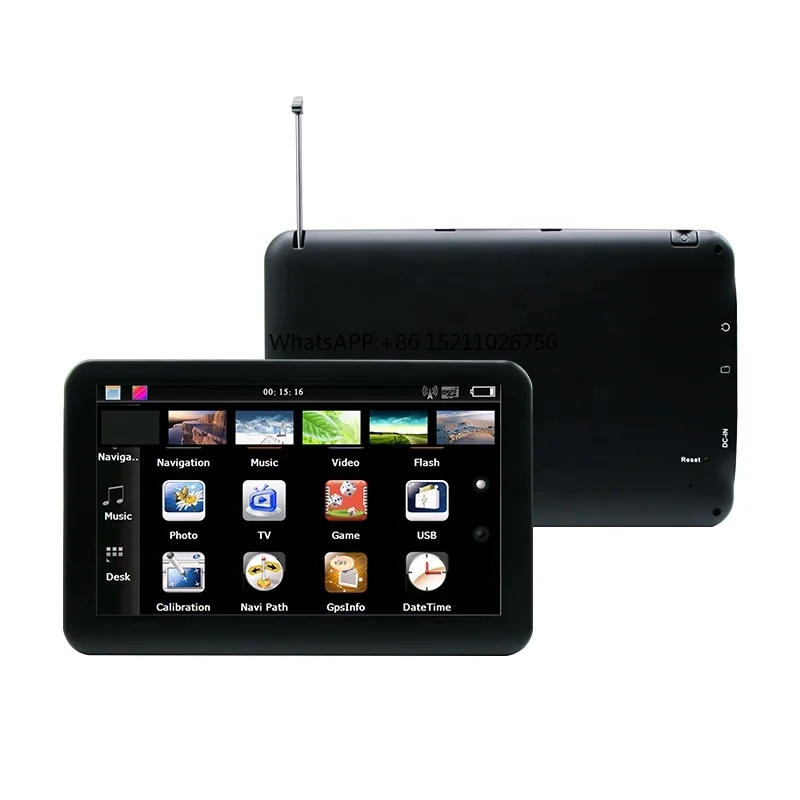 Multi-language 7-inch Portable Truck Car Gps Navigator Win Ce 6.0 800*480 Ram 128/256mb Built-in 4/8gb Flash Gps Navigation