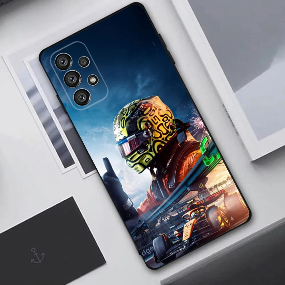 F1 Formula 1 L-Lando Norris Phone Case For Samsung Galaxy A20,A21s,A22,A31,A32,A52,A53,A72,73,A80,A91 Soft Black Cover