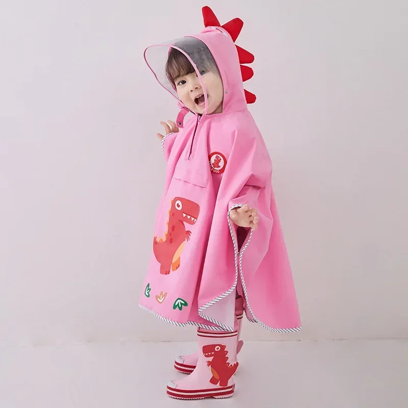 Yellow/Pink/Blue Raincoat Waterproof For Kids Girl Boys 1 3 6 Years Rain Coat Cover Raingear Baby Poncho Trench Capa De Chuva