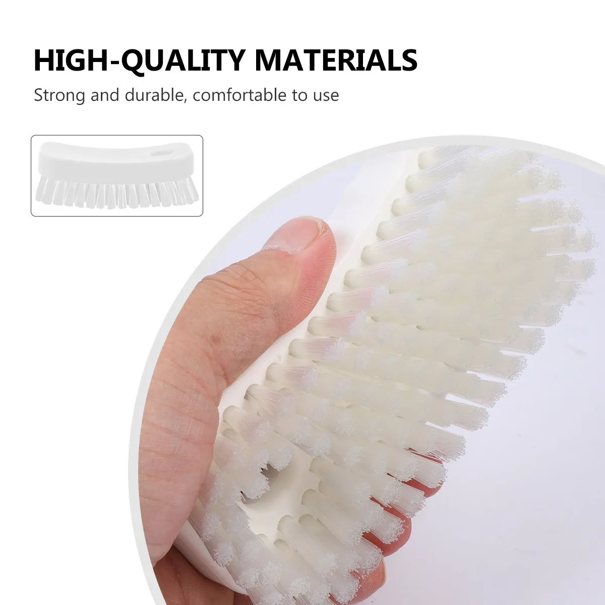 Nail Brush Soft Bristles Flexible Hand Fingernail Scrub Cleaning Brush for Nails Hands Feet Dirt Removal Bathroom Kitchen Garden