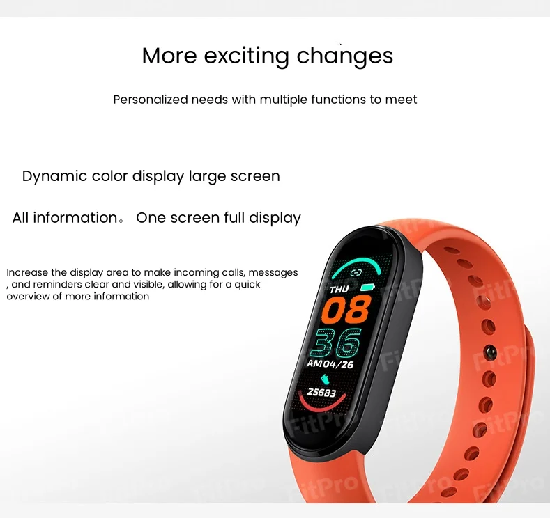 TESDINE-Bracelet magnétique intelligent M6, compteur de sport, Bluetooth, surveillance de la fréquence cardiaque et de la pression artérielle, nouveau