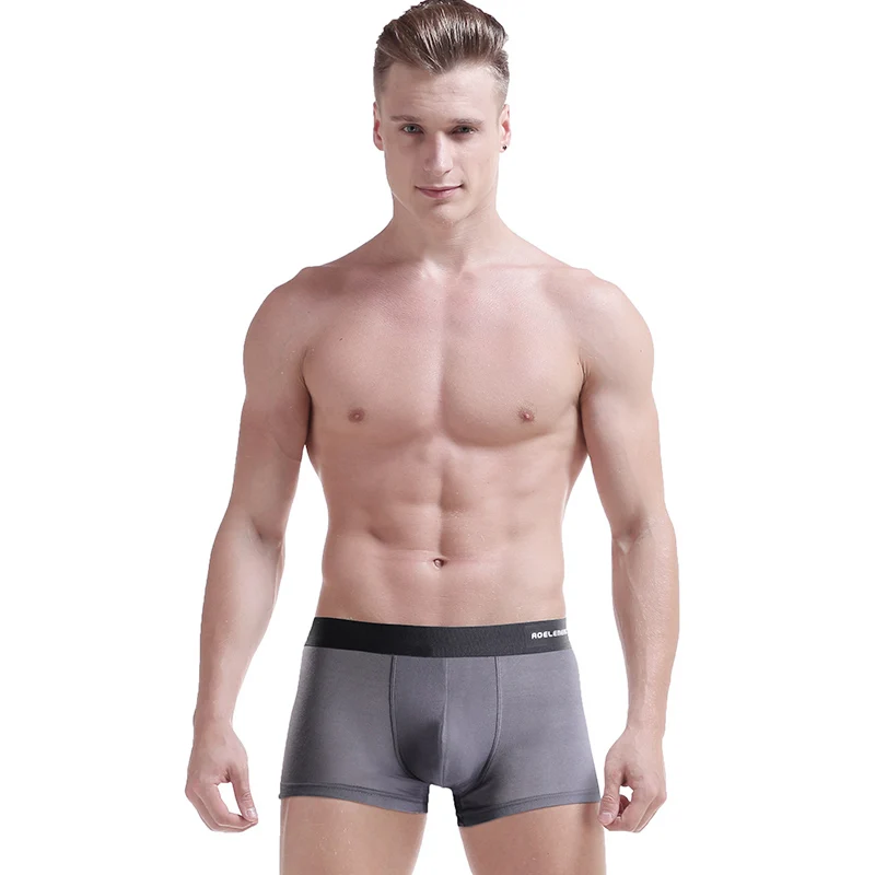 Calzoncillos de hombre 5 uds: Boxers finos y transpirables de primavera/verano, boxers cómodos de tiro medio de color sólido, pantalones juveniles para niños