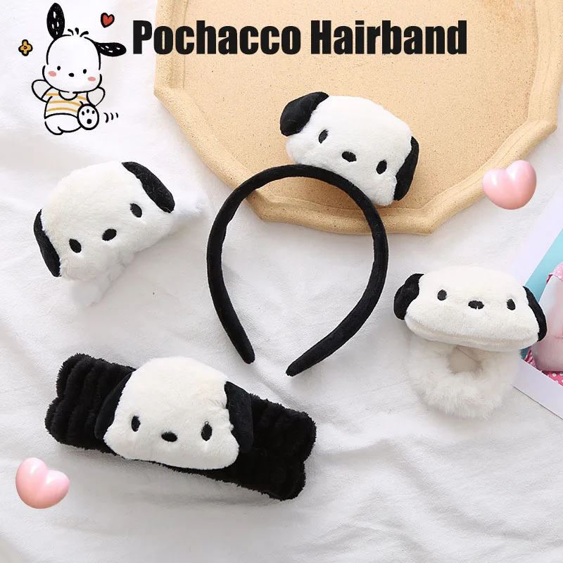 

Kawaii ободок для волос Sanrio почтовые аксессуары милый аниме мультфильм новинка искусственное Кольцо клипса стирка лица фотография подарок для девушки