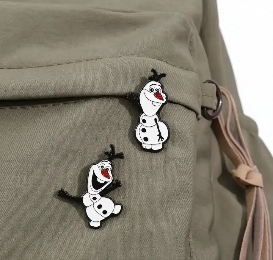 Disney Frozen Snow Treasure Brooch, Cute Cartoon Metal Badge, Backpack Hat Decoration Badge Accessoriess, Clothing Accessories