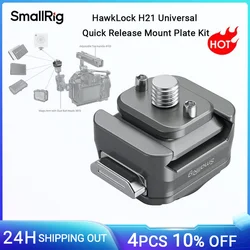 SmallRig HawkLock H21 Universal Quick Release Mount Plate Kit for Monitors, Action Cameras for Canon for Sony Camera -4491