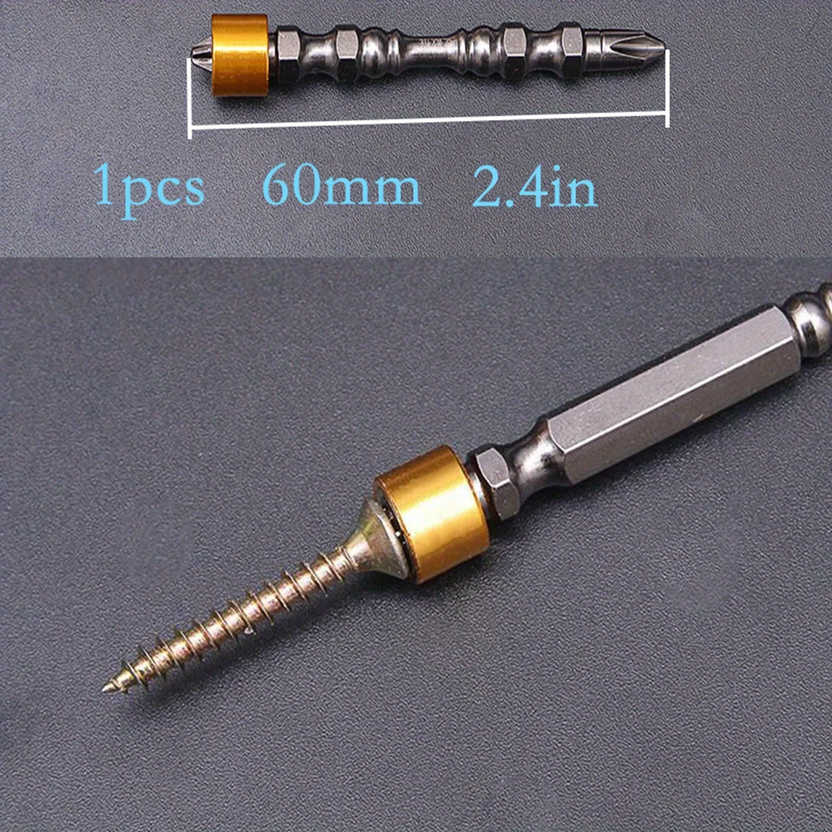 PH2 Härtegrad 65/110mm Schraubendreher-Bit Doppelkreuz-Kopf Sechskantgriff Elektrischer Schraubendreher mit Magnetring Schraubendreher-Set – Detail 7