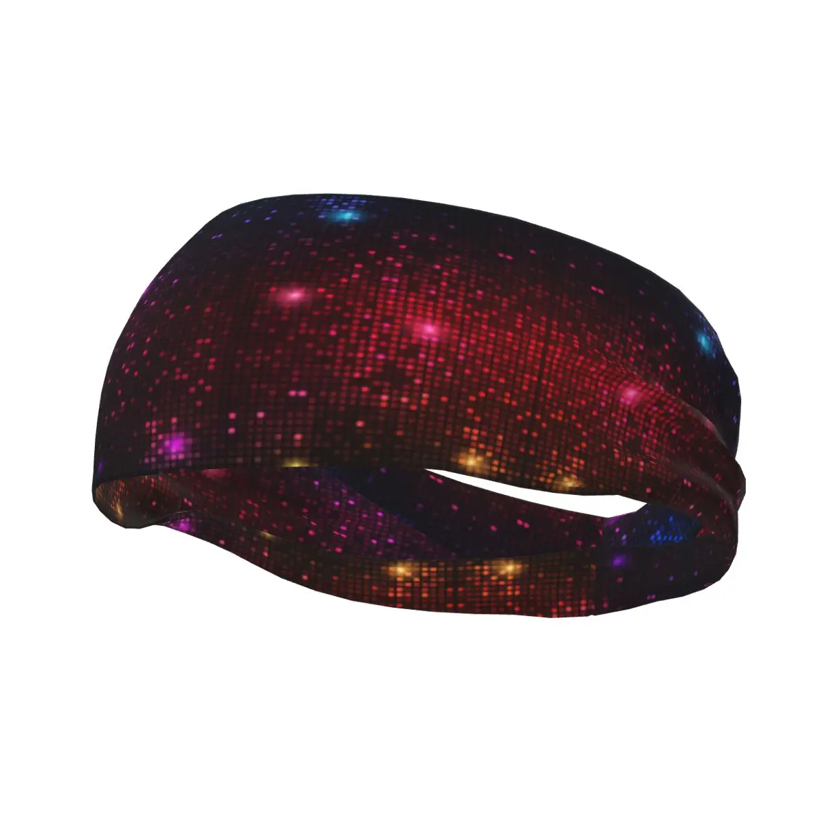 Abstract Disco Lights Elastic Hair Band Yoga Headband Makeup Hair Hoop Headwrap