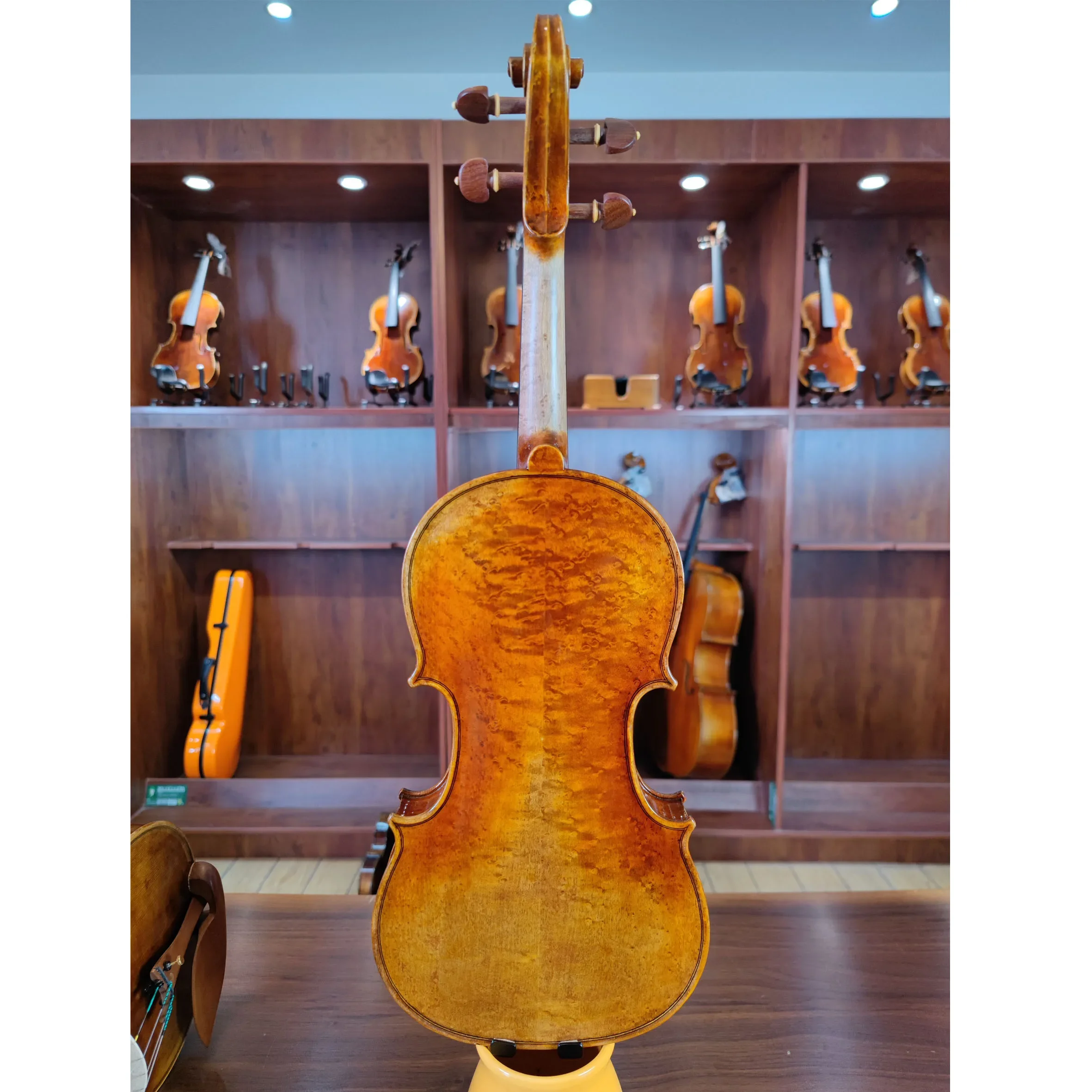 Professional European Grade A Spruce Maple Full Size 4/4 Violinist Violin