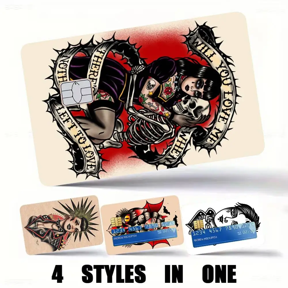Fashion E-Ed H-Hardy Brands-s Credit Card HD Stickers Premium matte film effectively prevents fingerprints and daily abrasion.