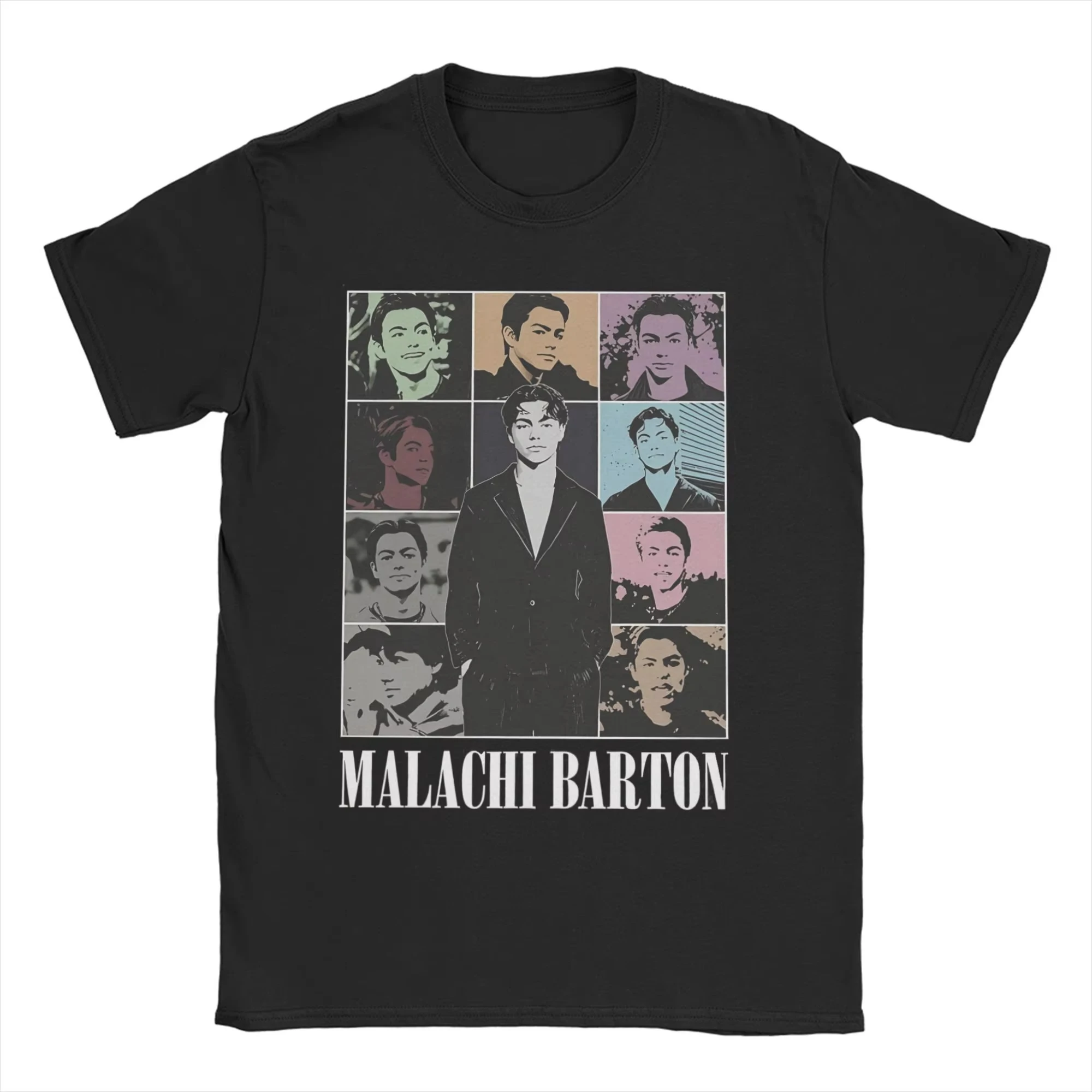 Camisetas informales de Actor Malachi Barton para hombre y mujer, camisetas de algodón con cuello redondo, camiseta de manga corta, camisetas clásicas informales de verano