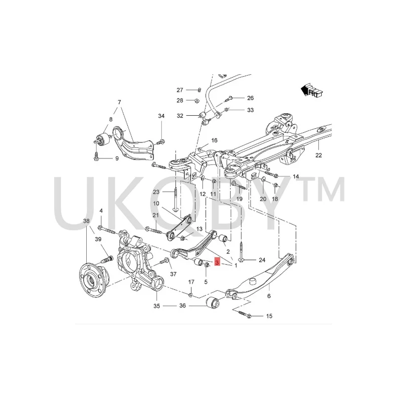 13318343 apply Bu ic k Regal, Malibu, Baojun Yue Rear suspension rubber sleeve under suspension