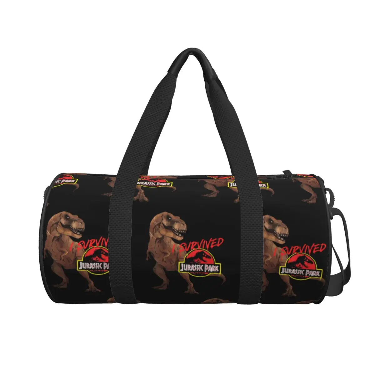 

I Survived Jurassic Park Large Duffle Gym Bag Multi-Functional Duffle Travel Bags Handbags Fitness bag