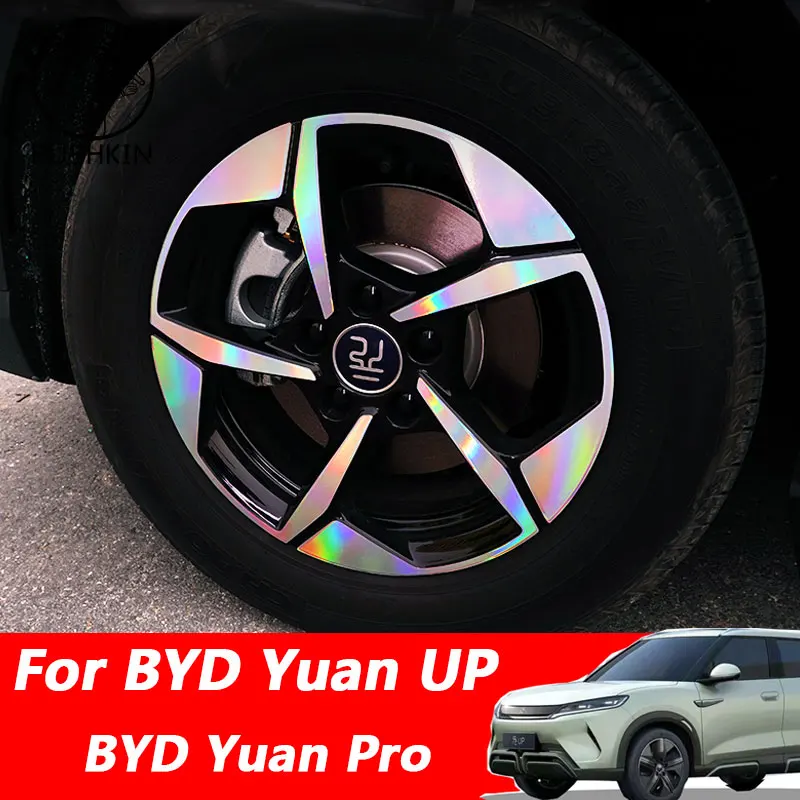 

For BYD yuan up yuan pro 2024 2025 Accessories Front Logo Grille Bumper Emblem Decal Black Logo Refit Sticker