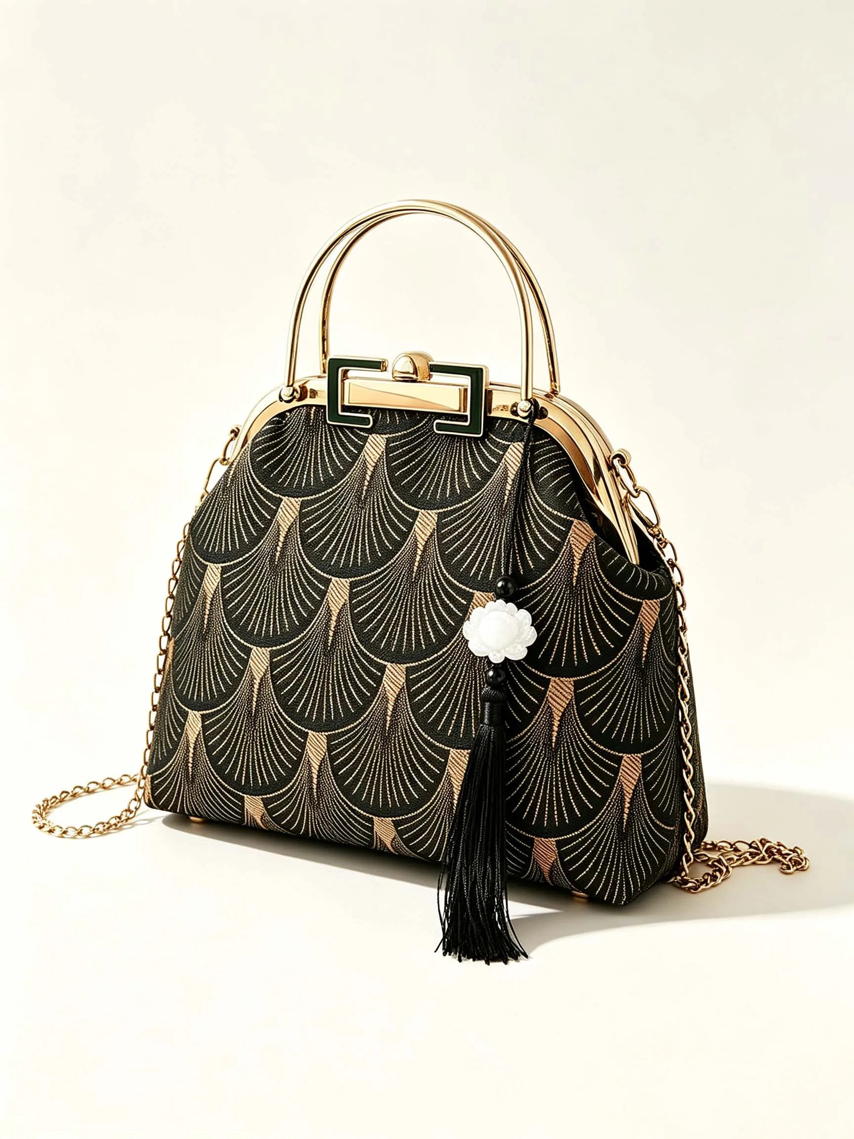 Well Original Handmade Bag Classic Black Mother Gift Bags Vintage Women Tote Women's Handbags Hand Fringe Bag