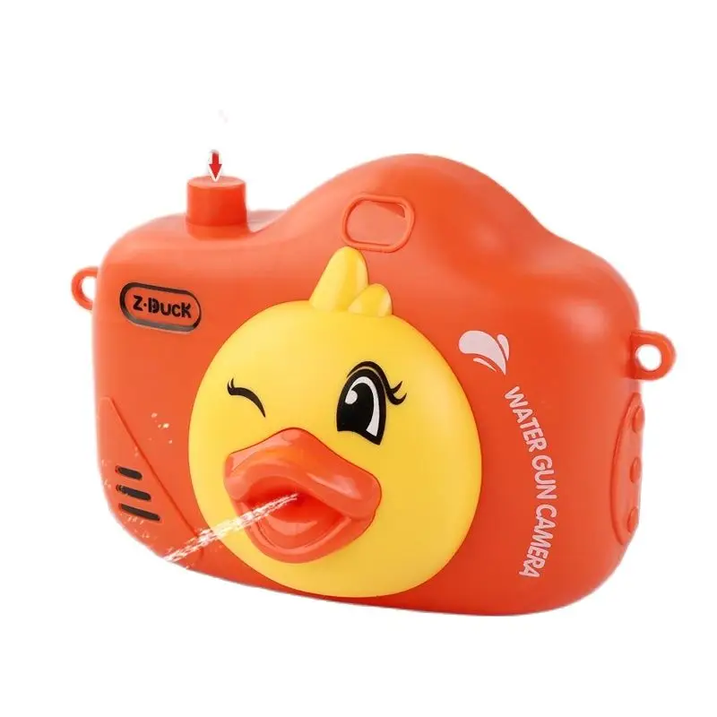 Cartoon Camera Water Shooting Gun Toys Animal Duck Model No Battery Soaker Spray Blaster Outdoor Bath Toys for Baby Kids Gifts