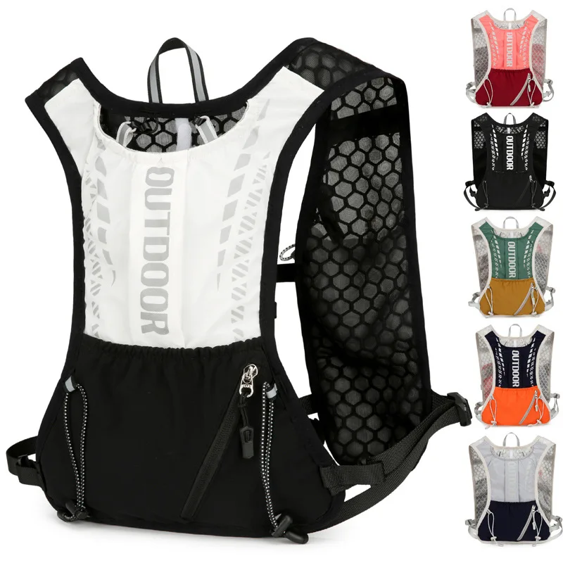 Hydration Vest Pack Backpack Lightweight Water Running with Water Bladder Bag for Hiking Trail Running Cycling Race Marathon