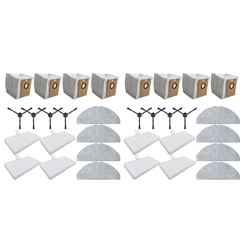 

PORK-8X Для TP-Link Tapo RV30 Max Plus / RV20 Max Plus / RV30 Max / RV20 Max Детали Мешок для пыли Hepa Фильтр Боковая щетка Швабра Ткань