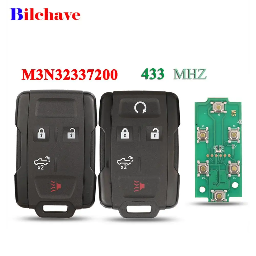 

jingyuqin 433MHz M3N32337200 For Chevrolet Suburban Tahoe Silverado Canyon GMC pickup truck black Remote control car key alarm