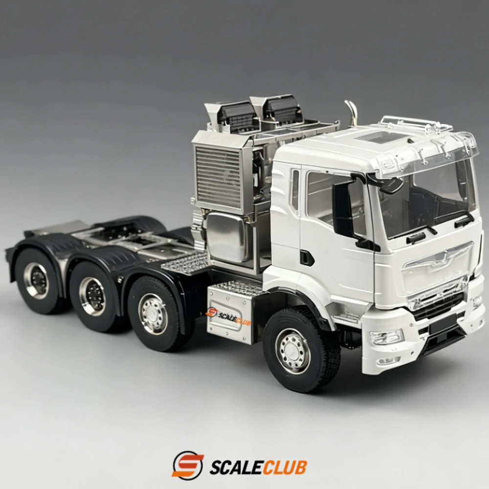 SCALECLUB 1/14 All-metal TGS cab with retractable doors, European style 8x8 heavy-duty tractor truck, large SLT