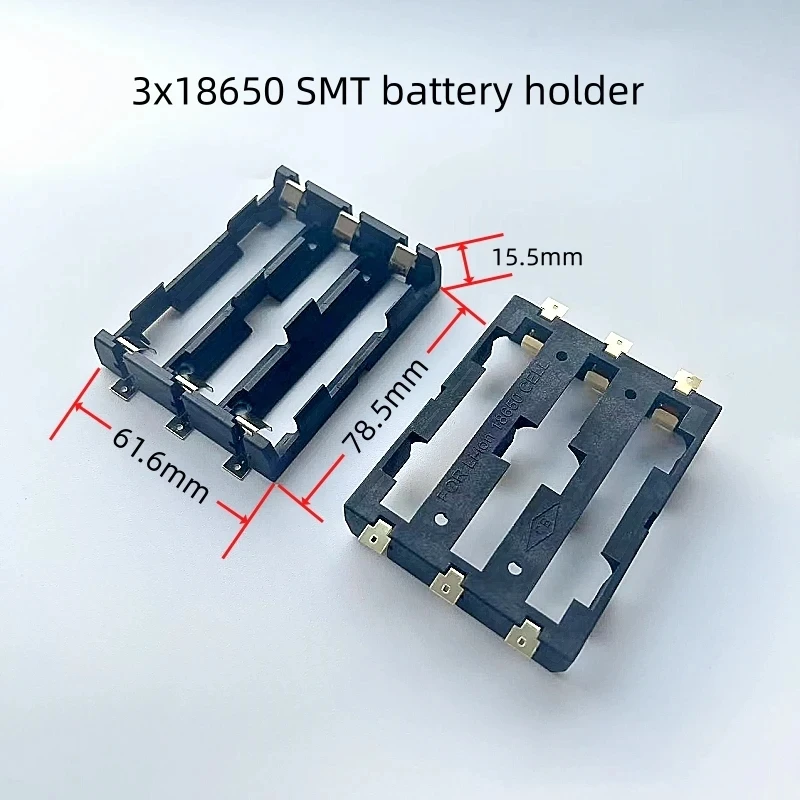 18650 SMT Battery Box Flame Retardant And High-Temperature Resistant SMD Battery Holder Can Be Connected In Series And Parallel