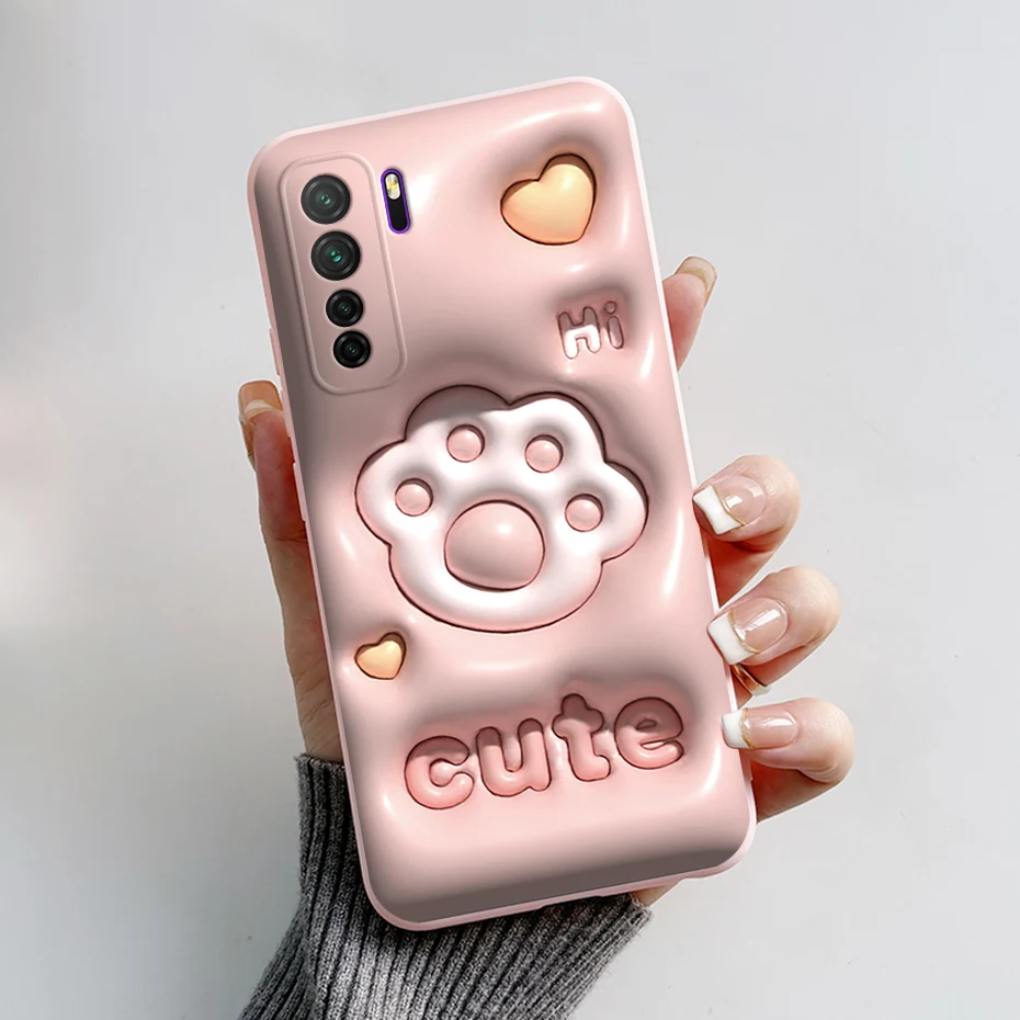 For Huawei Honor 30S Case Shockproof Silicone Panda Phone Case For Honor 30S 6.5\'\' CDY-NX9A CDY-NX9B Russian Version Back Cover