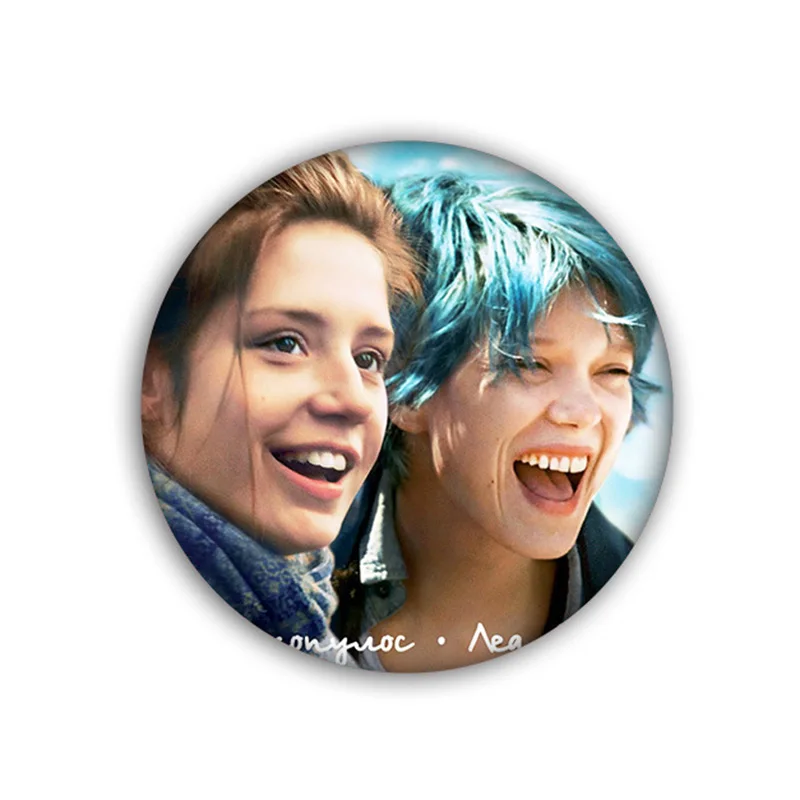 اتصل بي باسمك صفيح بروش شارة الفيلم المثليين مثليه مثليه الجنس على ظهره الملابس ديكور دبابيس مستديرة موضة مجوهرات الإكسسوارات #3