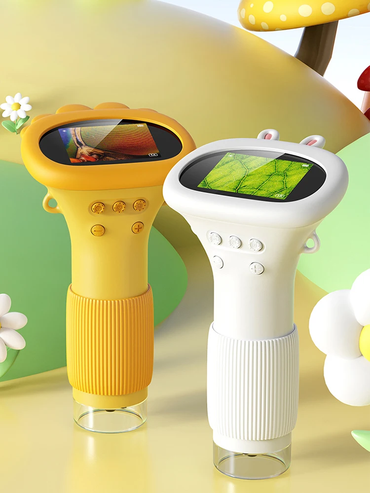 كاميرا مكبرة إلكترونية 1000X مع 8 مصابيح LED مختبر المجاهر الرقمية معدات الأطفال البيولوجية الحشرات عملة المكبر