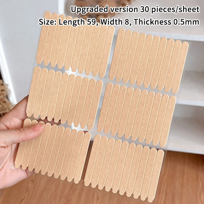 60/66pcs Transparent Double Adhesive Tape False Nails Display Stand Glue Stickers Acrylic Practice Showing Bar Nail Art Tools