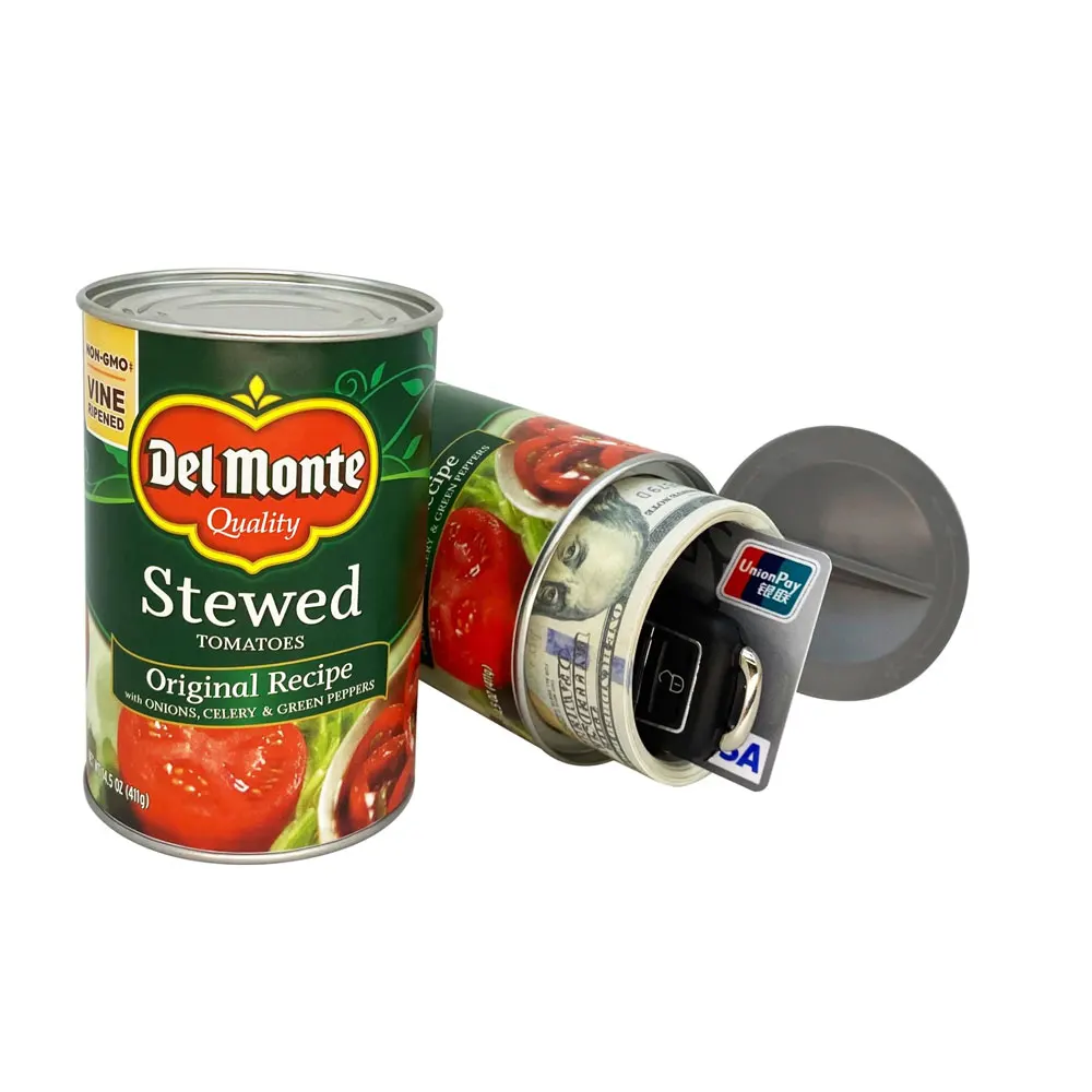 Compartimento Oculto Latas De Alimentos, desvio, esconderijo secreto, recipiente escondido, armário de cozinha, esconder dinheiro, atacado