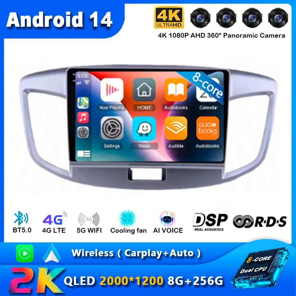 Android 14 For Suzuki Wagon R 2008-2016 Car Radio Multimedia Video DSP Player GPS Navigation Stereo 2din Tape Recorder DVD