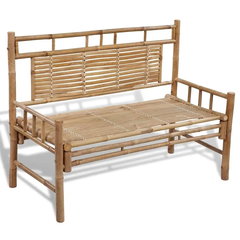 120 cm Bamboo Garden Bench - Stylish Outdoor Seating for Patio & Balcony