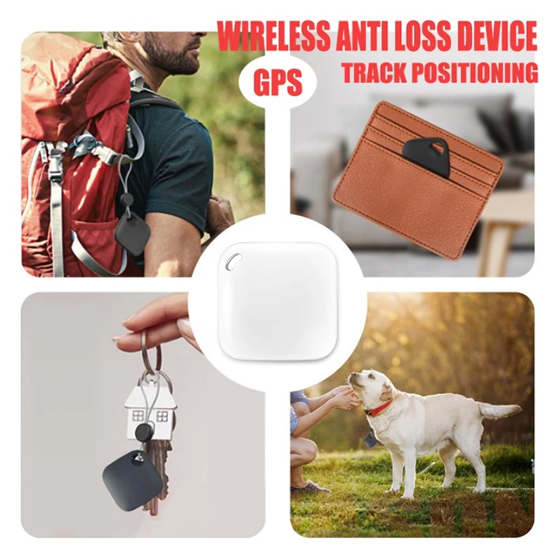 Smart GPS Tracker Works With Apple Find My APP Pet Kids Luggage Key Tracking Global Accurate Positioning Bluetooth Tag Tracker