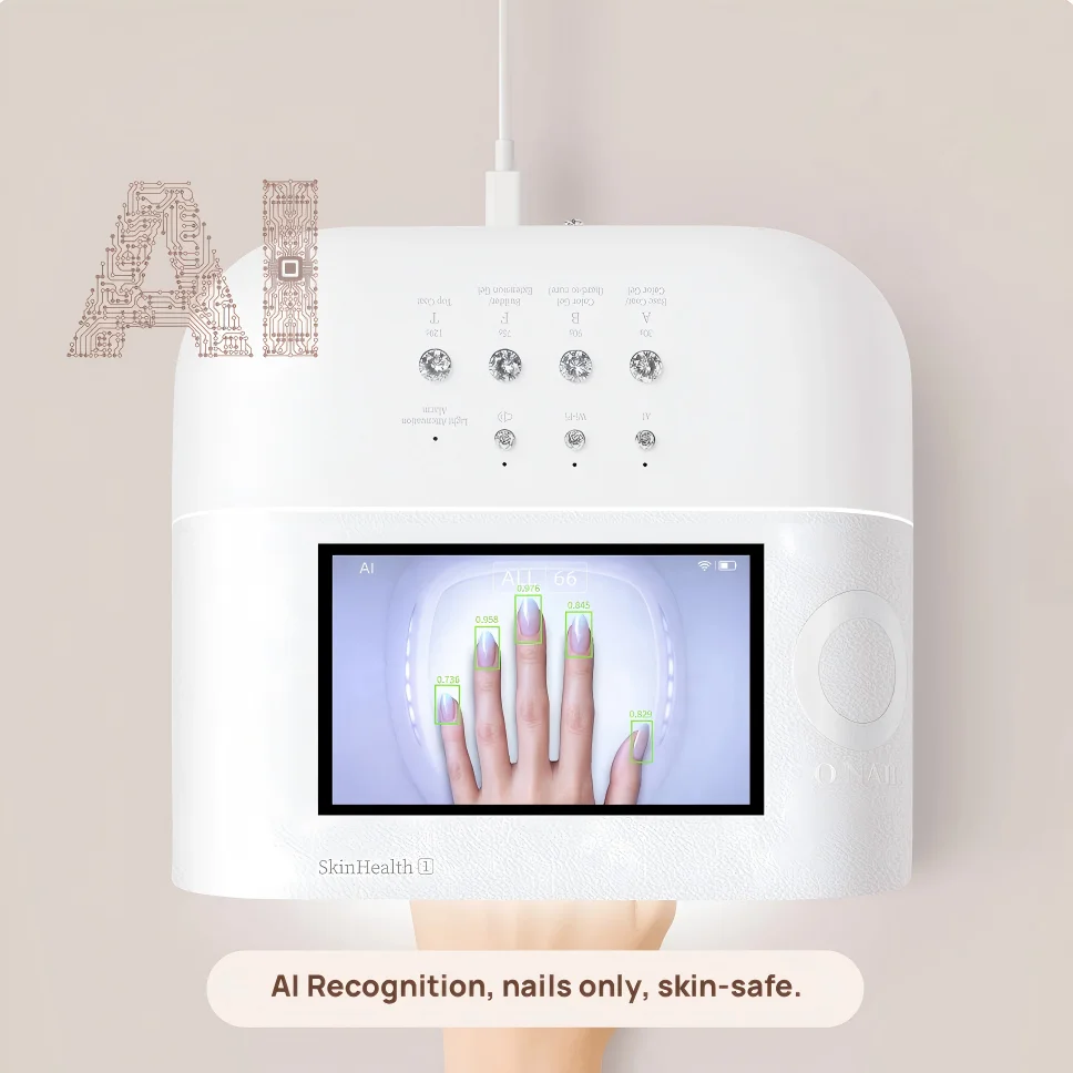 Professional Smart UV LED Lamp with AI Sensor Auto On/Off Dual Wavelength Gel Polish Dryer No More Black Hands Home & Salon Use