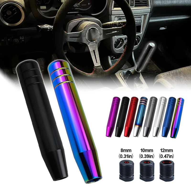 Car Shift Head Aluminium Alloy Car Shift Lever 18 cm (7.09 in) Car Joystick Extension Car Shift Handle Shift Knob Head