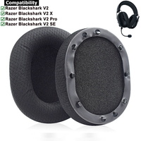 Mesh Fabric Memory Foam Ear pads For Razer BlackShark V2 Pro V2X V2SE Gaming Headset Replacement Earpads Ear Cushions Ear Cover