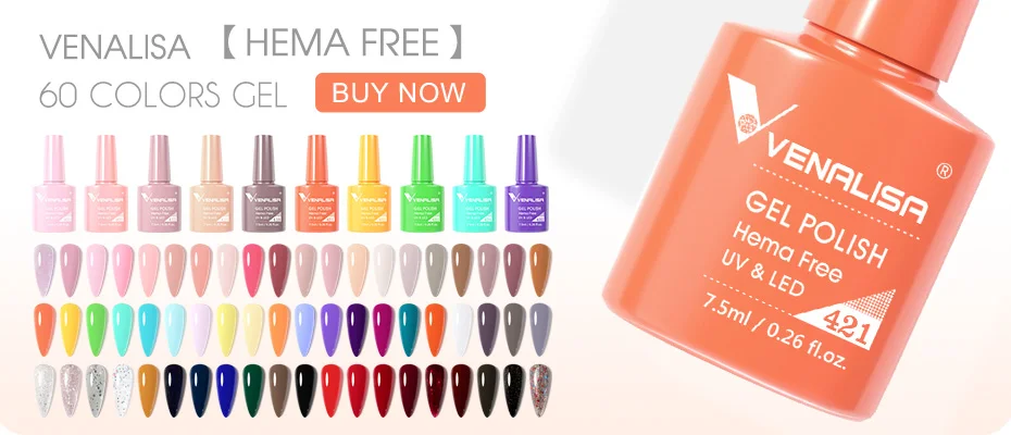 6 Teile/satz TPO FREI Venalisa Schnelle Bau Gel Nagellack Kit Halten Nagel C Arc Soak off UV LED Semi permanent Gelee Farbe Gel – Detail 2