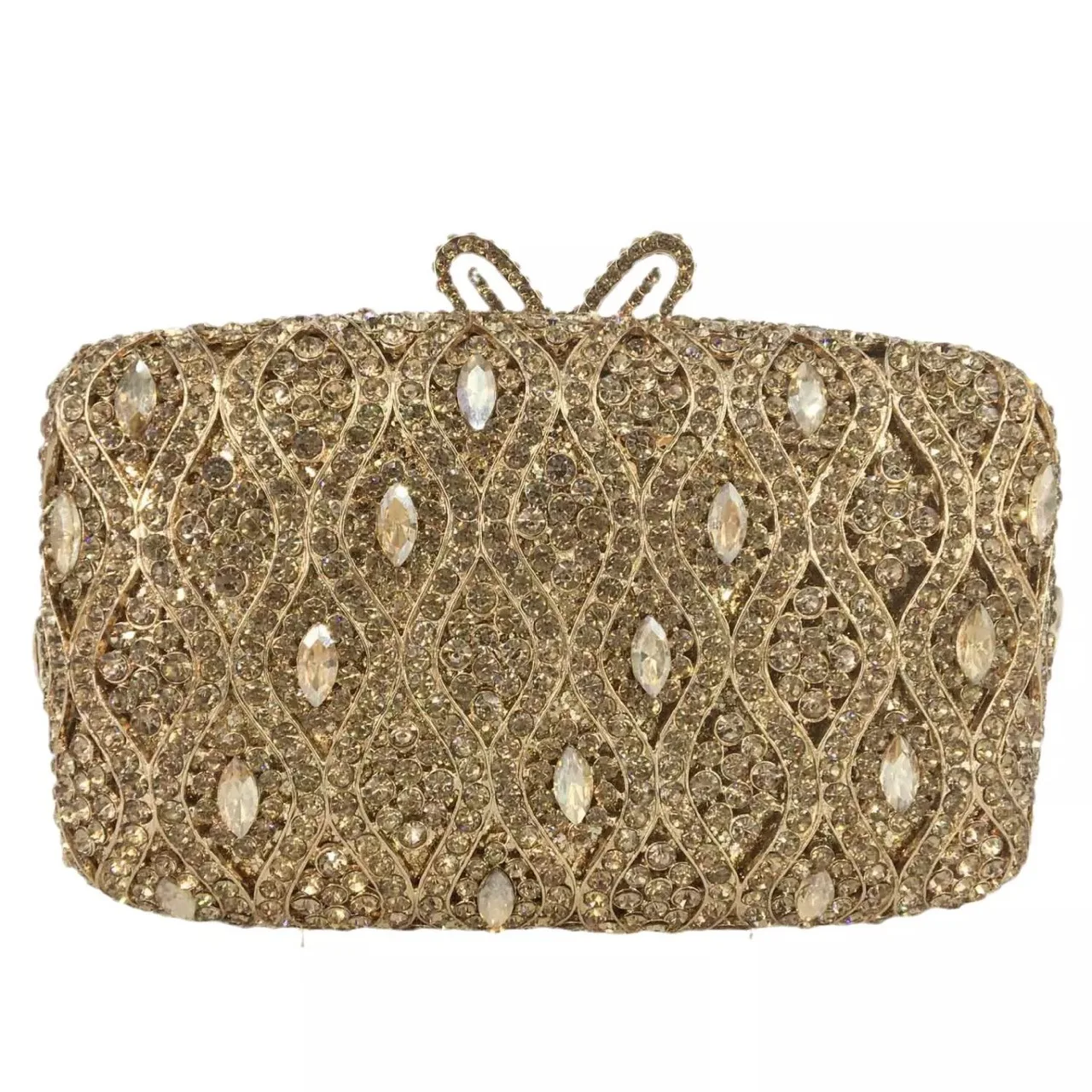 Diamond-encrusted Dinner Hollow Metal Gem Bag Cosmetic Banquet Diamond Clutch Women's Bag Bolsa Grife Luxo Bolso De Fiesta Mujer