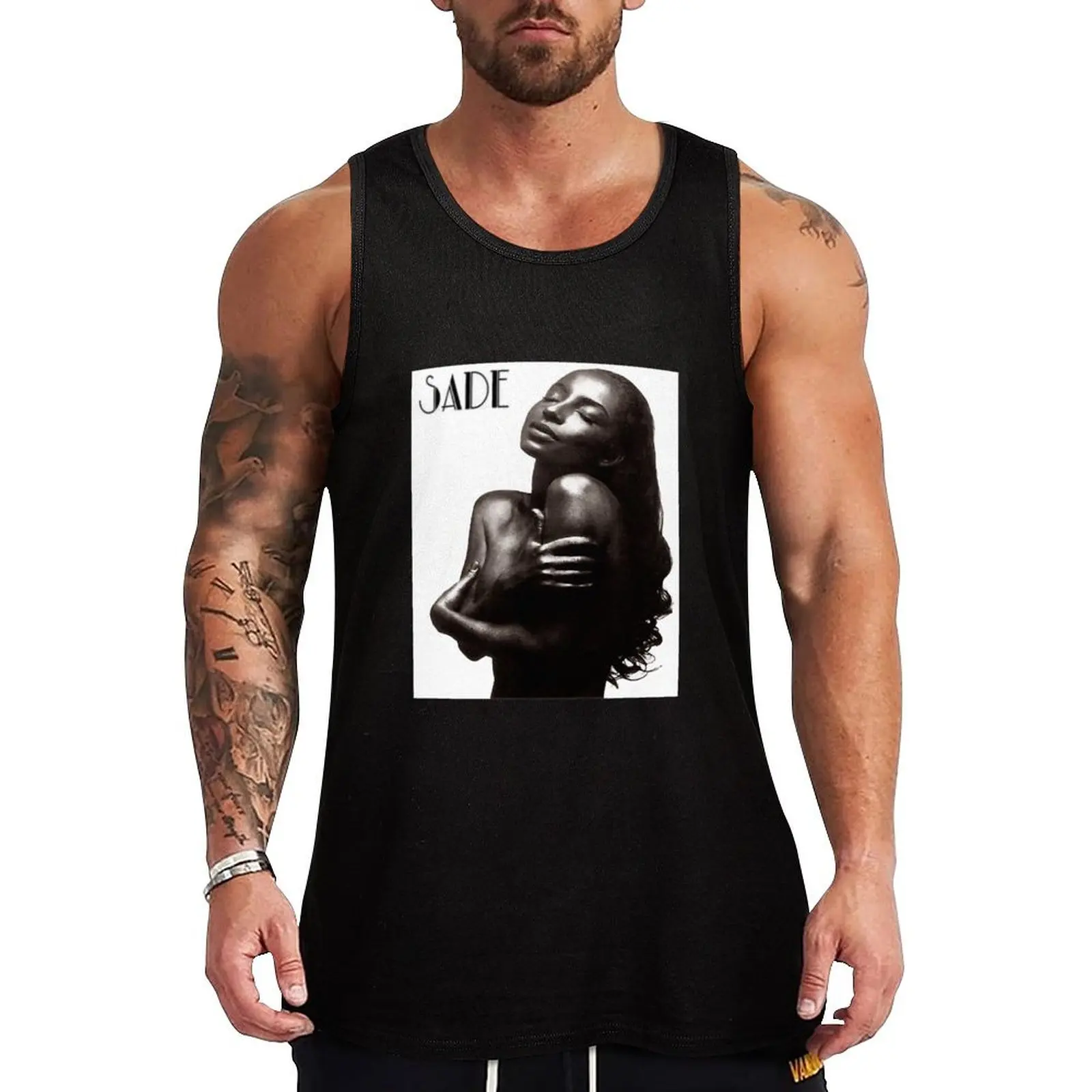 

Best Clothing Sade Love Deluxe- Sade Tank Top Men's gym clothing t-shirts for Men's gym Vest for boy T-shirt Men's gym