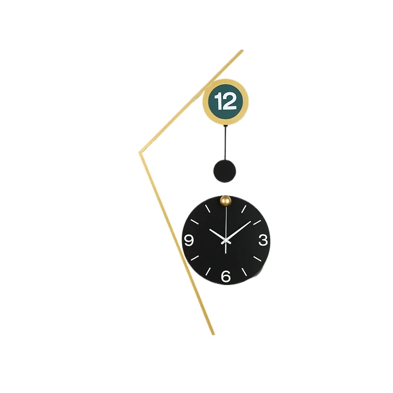 

Clock Wall Clock Living Room Creative Decoration Modern Simple Quartz Clock Stylish No Punching Home Silent Clock