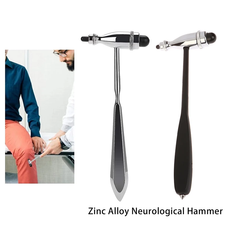 Strumenti Martello neurologico Martello per esame medico Martello a percussione in lega di zinco Martello diagnostico per riflessi neurologici